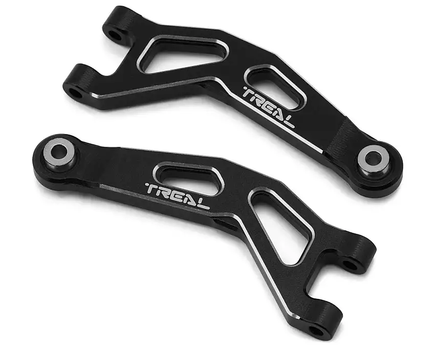 Treal Hobby Arrma Typhon/Granite Grom 7075 Aluminum Front Upper Arm Set (Black) (2)