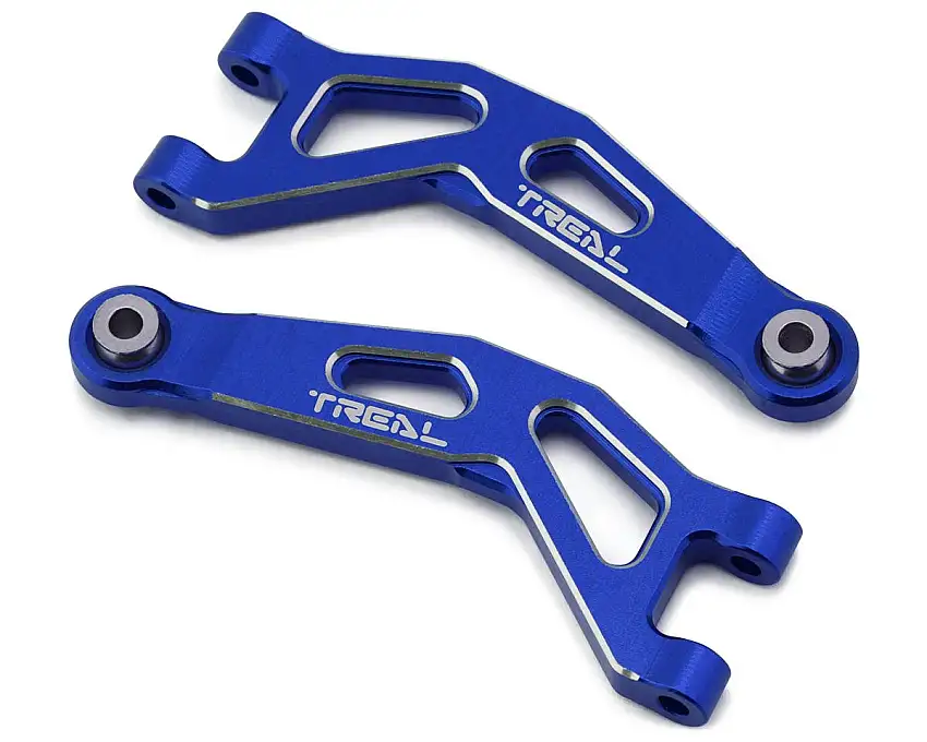 Treal Hobby Arrma Typhon/Granite Grom 7075 Aluminum Front Upper Arm Set (Blue) (2)