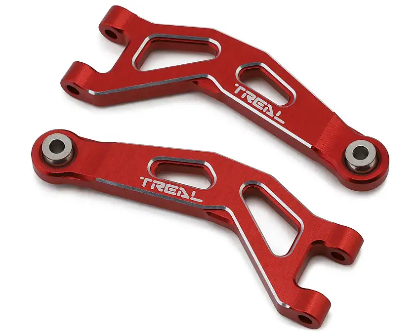 Treal Hobby Arrma Typhon/Granite Grom 7075 Aluminum Front Upper Arm Set (Red) (2)