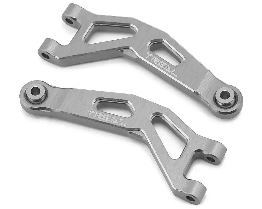 Treal Hobby Arrma Typhon/Granite Grom 7075 Aluminum Front Upper Arm Set (Silver) (2)