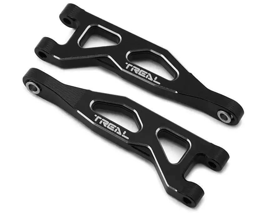Treal Hobby Arrma Typhon/Granite Grom 7075 Aluminum Rear Upper Arm Set (Black) (2)