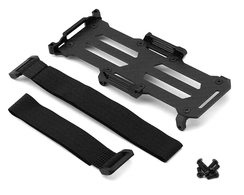 Treal Hobby Losi® LMT 2.0 LCG Carbon Fiber & Aluminum Battery Tray Set (Black)