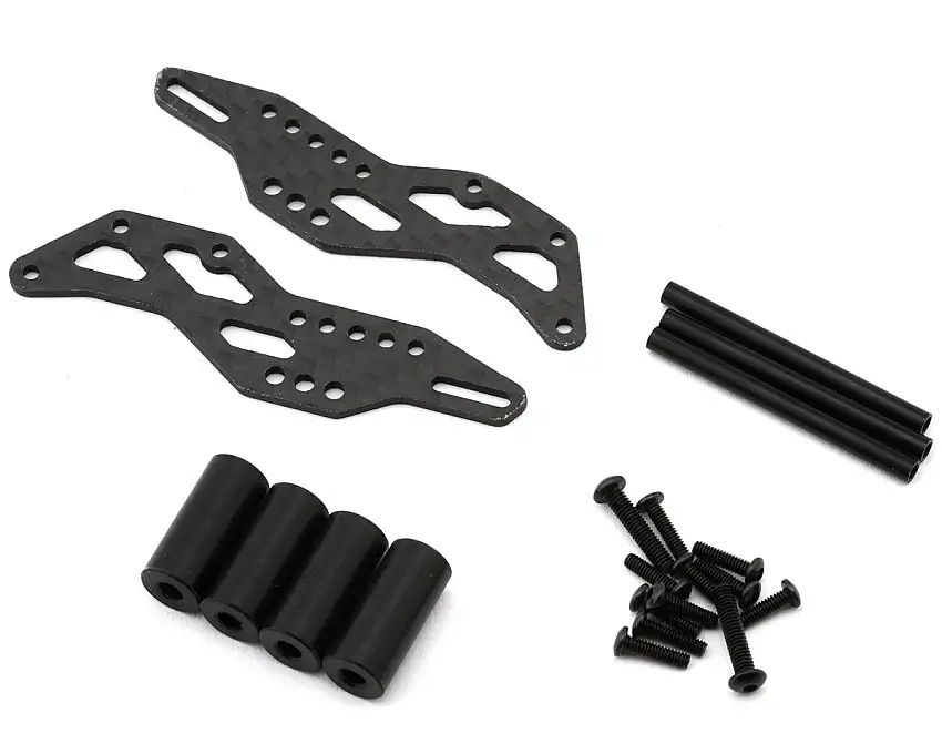 Treal Hobby Losi® Mini LMT Carbon Fiber Rear Wheelie Bar Set