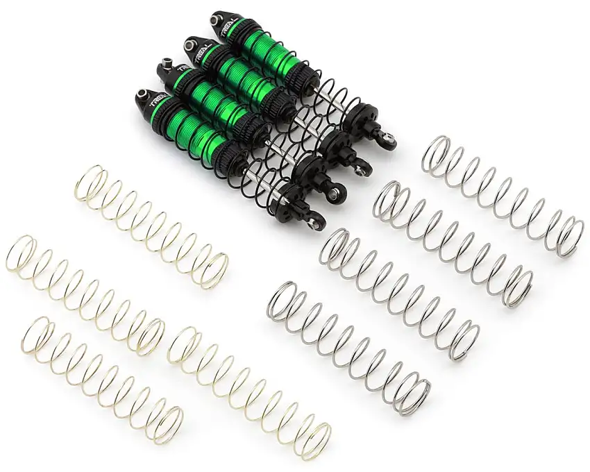 Treal Hobby Losi® Mini LMT 6061 Aluminum Threaded Shock Set (Green) (4) (Front/Rear)