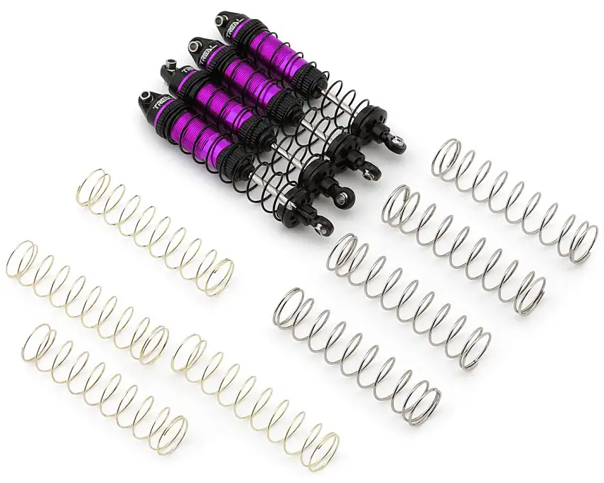 Treal Hobby Losi® Mini LMT 6061 Aluminum Threaded Shock Set (Purple) (4) (Front/Rear)
