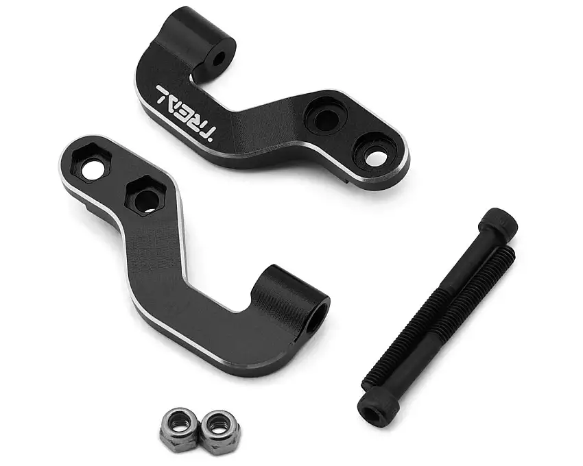 Treal Hobby Arrma 1/7 6S BLX 7075 Aluminum Rear Brace Mount (Black) (2) (Mojave/FIRETEAM/Big Rock)