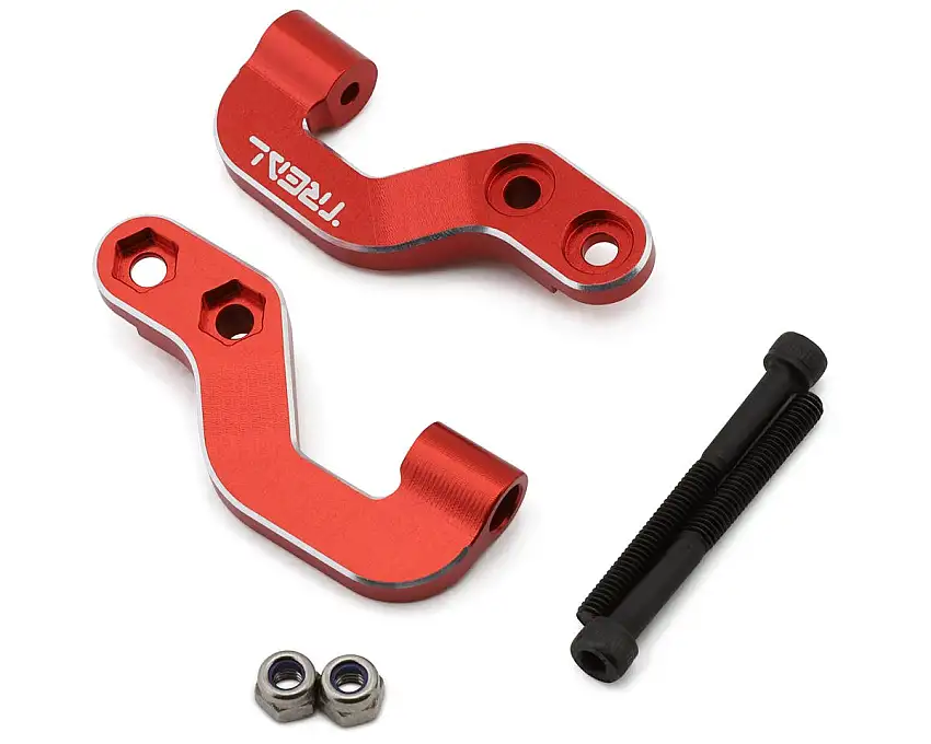 Treal Hobby Arrma 1/7 6S BLX 7075 Aluminum Rear Brace Mount (Red) (2) (Mojave/FIRETEAM/Big Rock)
