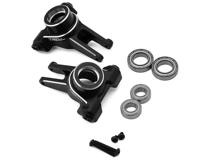 Treal Hobby Arrma Mojave 7075 Aluminum Rear Hub Carrier Set (Black) (2)