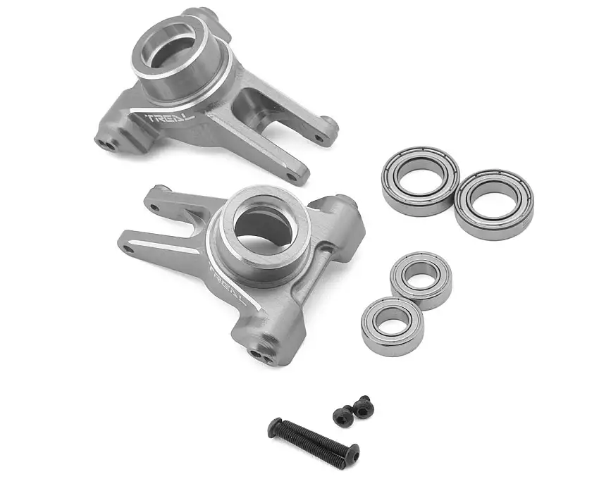 Treal Hobby Arrma Mojave 7075 Aluminum Rear Hub Carrier Set (Silver) (2)