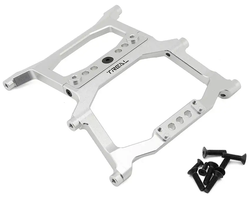 Treal Hobby Axial SCX6 Aluminum Rear Chassis Brace (Silver)