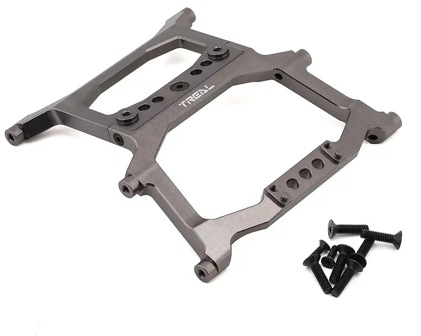 Treal Hobby Axial SCX6 Aluminum Rear Chassis Brace (Titanium)