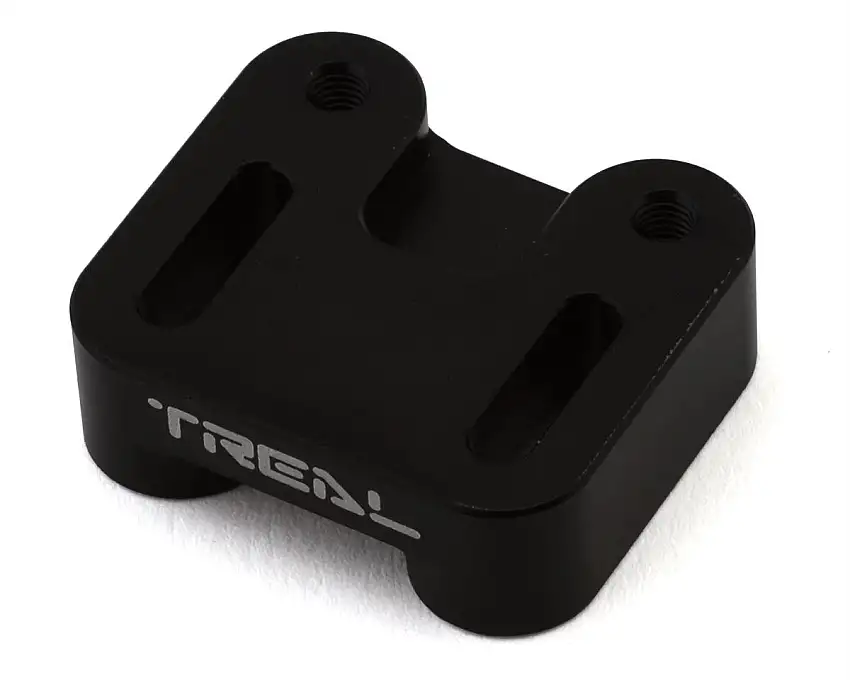 Treal Hobby Axial SCX6 Adjustable Aluminum Servo Mount Bracket (Black)