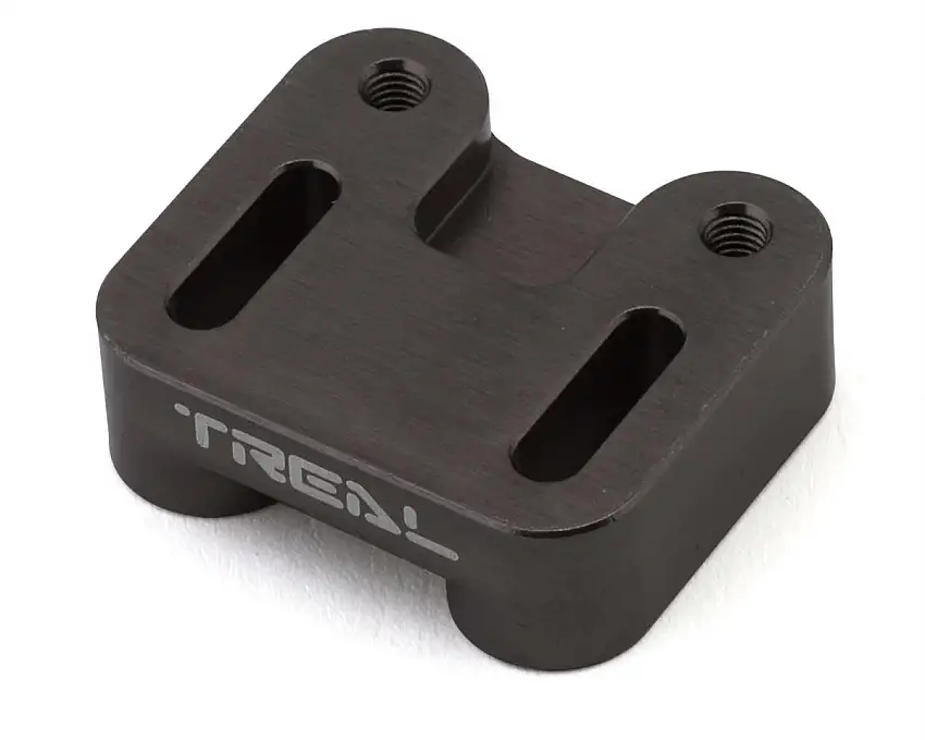 Treal Hobby Axial SCX6 Adjustable Aluminum Servo Mount Bracket (Titanium)