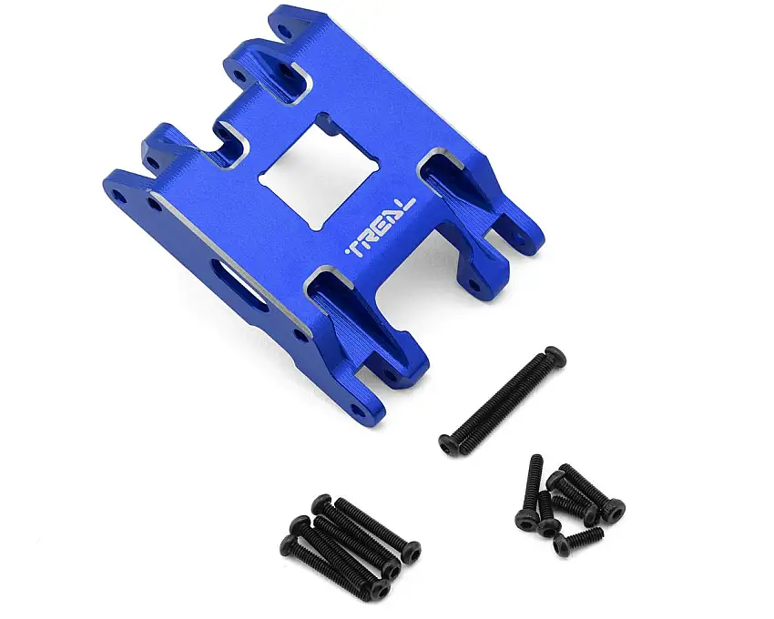 Treal Hobby 7075 Aluminum Center Skid Plate for Traxxas® TRX-4MT™ (Blue)