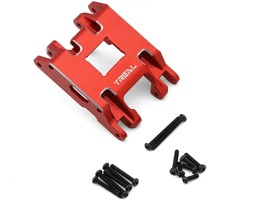 Treal Hobby 7075 Aluminum Center Skid Plate for Traxxas® TRX-4MT™ (Red)