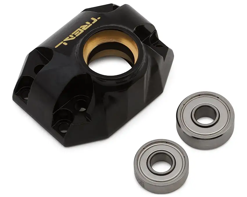 Treal Hobby Vanquish H10 Optic Brass Rear Differential Output Housing Cover (61g)