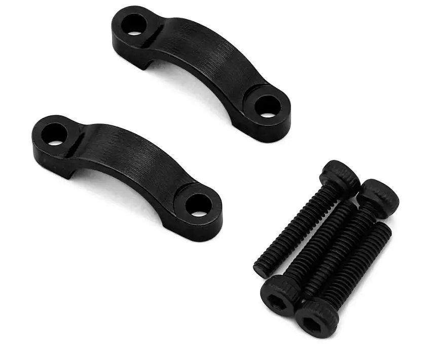 Treal Hobby Vanquish H10 Optic 7075 Aluminum Hydro Ram Steering Clamps (Black) (2)