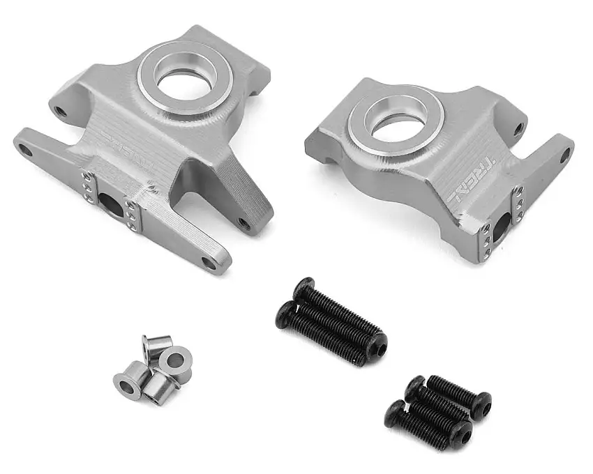 Treal Hobby Vanquish H10 Optic 7075 Aluminum Front Steering Knuckles (Silver) (2)