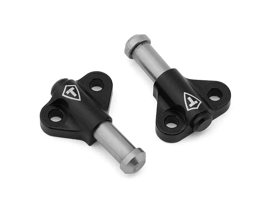 Treal Hobby H10 Optic Aluminum Functional Bump Stops (Black) (2)