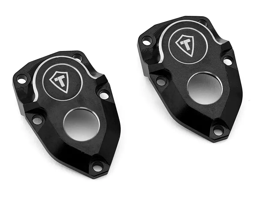 Treal Hobby Vanquish VRD/VS4-10 Aluminum Front Portal Covers (Black) (2)