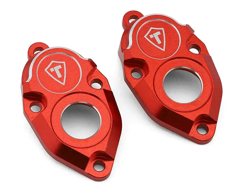 Treal Hobby Vanquish VRD/VS4-10 Aluminum Rear Portal Covers (Red) (2)