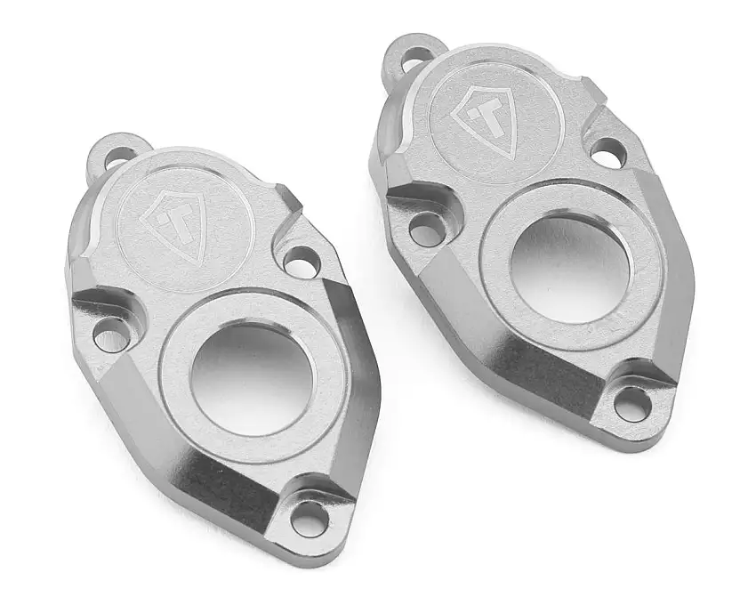 Treal Hobby Vanquish VRD/VS4-10 Aluminum Rear Portal Covers (Silver) (2)