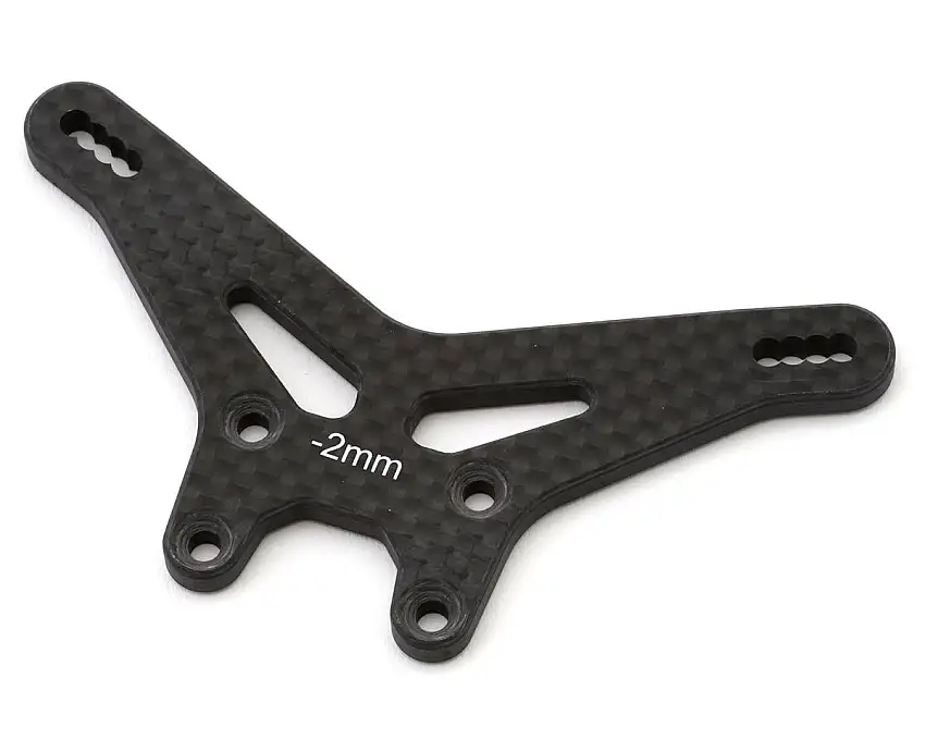 Team Losi Racing 22X Carbon Fiber Rear Shock Tower (-2mm)