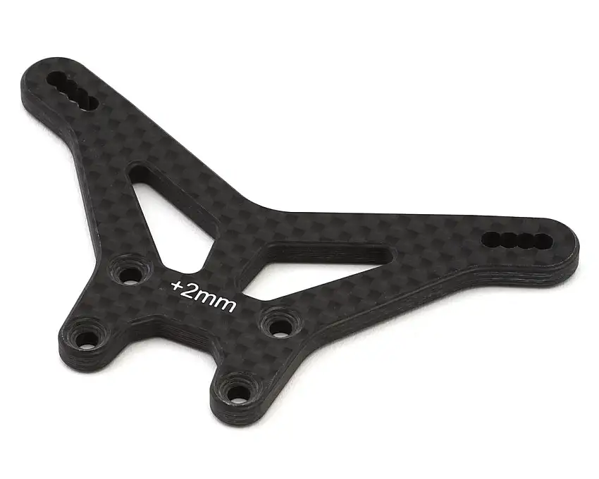 Team Losi Racing 22X Carbon Fiber Rear Shock Tower (+2mm)