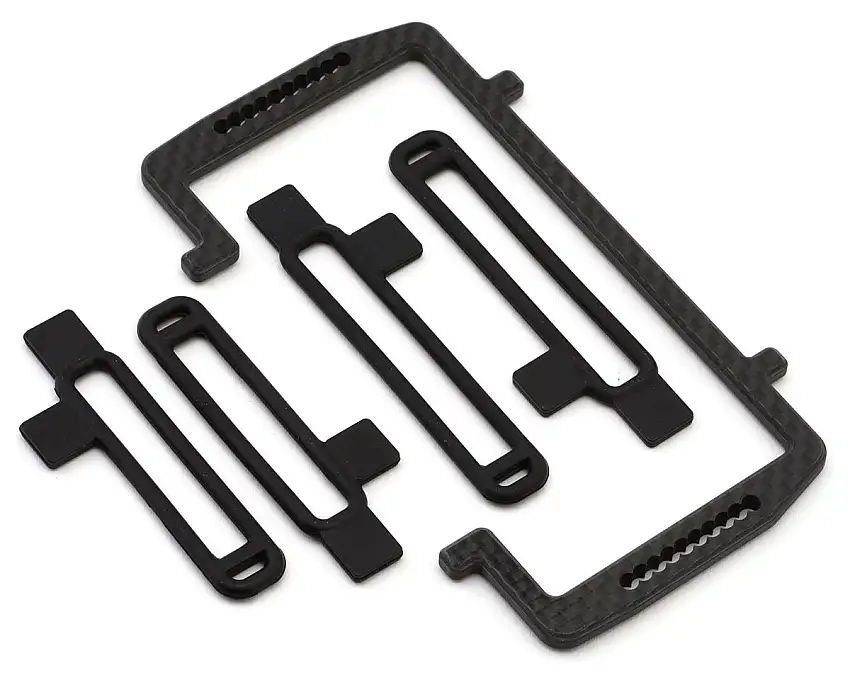 Team Losi Racing 22X Carbon Fiber Battery Mount Set