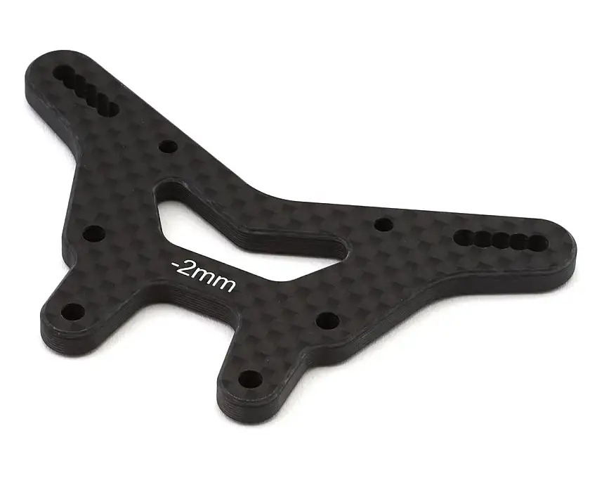 Team Losi Racing 22X Carbon Fiber Front Shock Tower (-2mm)