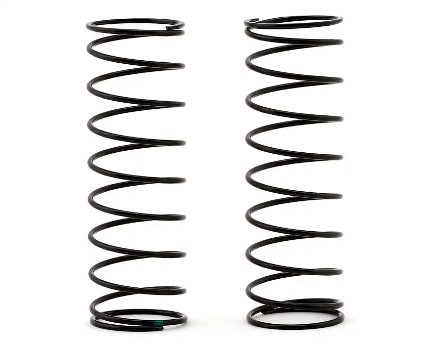 Team Losi Racing 22X 13mm Rear Shock Springs (2) (Green/2.22lb)