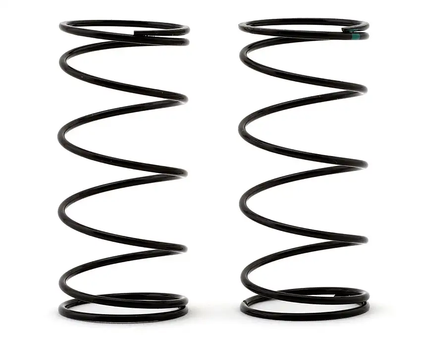 Team Losi Racing 22X 13mm Front Shock Springs (2) (Green/4.19lb)