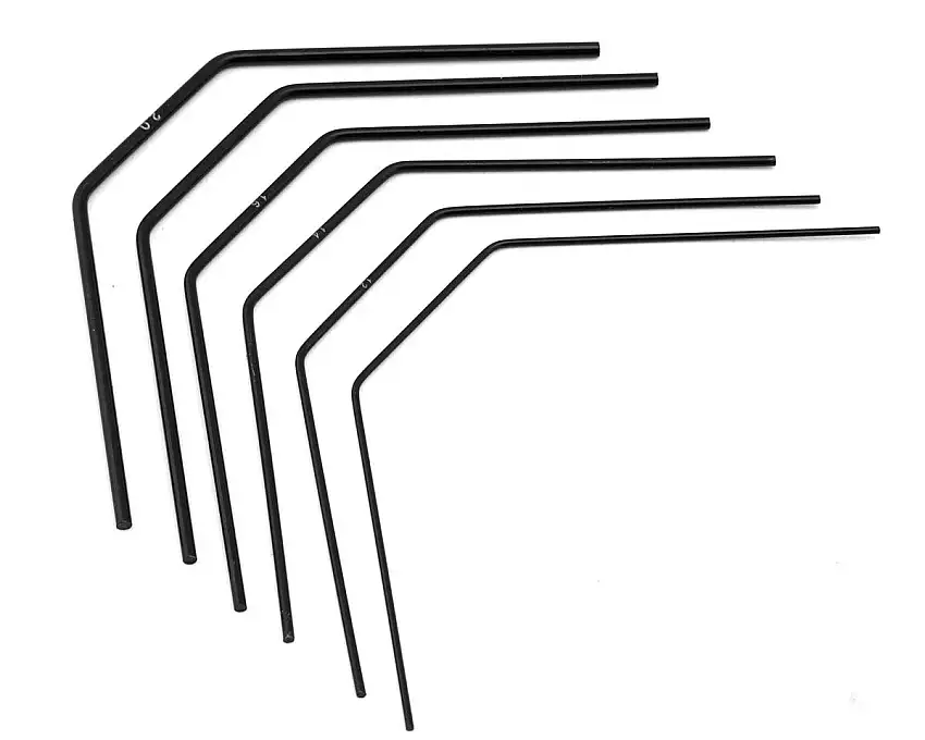 Team Losi Racing 22X Rear Sway Bars Set (Evens)