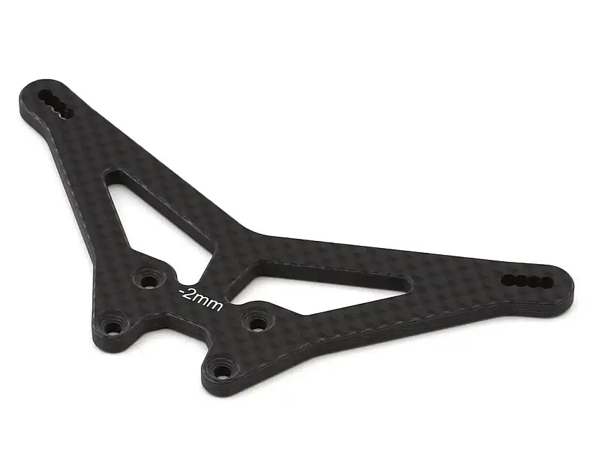 Team Losi Racing 22X-T Carbon Fiber Rear Shock Tower (-2mm)