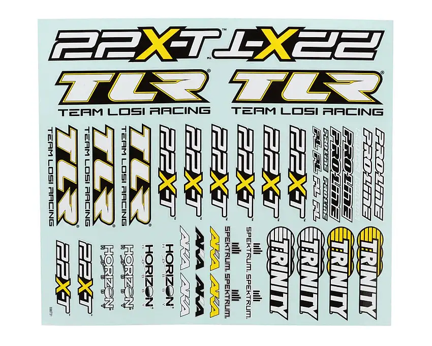Team Losi Racing 22X-T Decal Sheet
