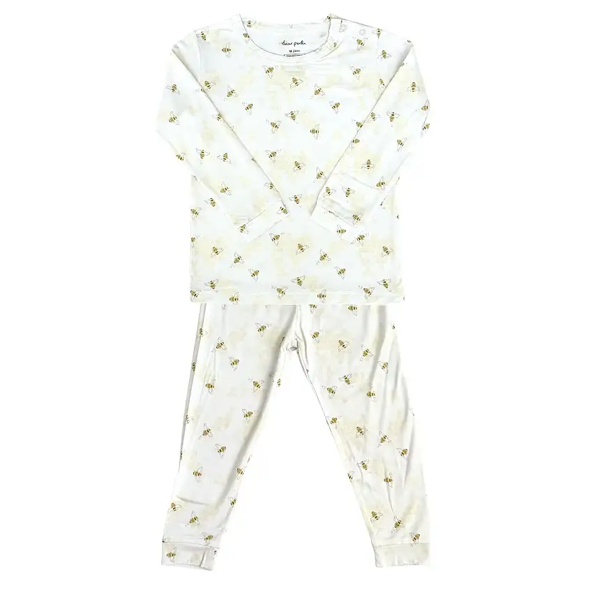 Toddler Pajama Set In Busy Bees