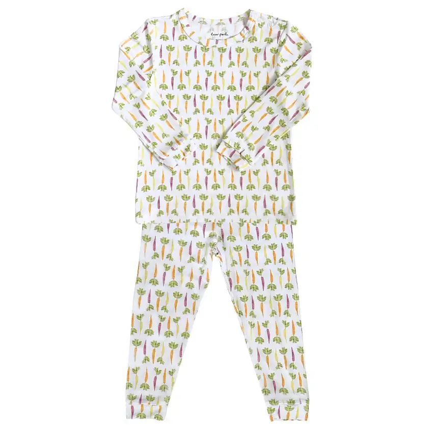 Toddler Pajama Set In Colorful Carrots
