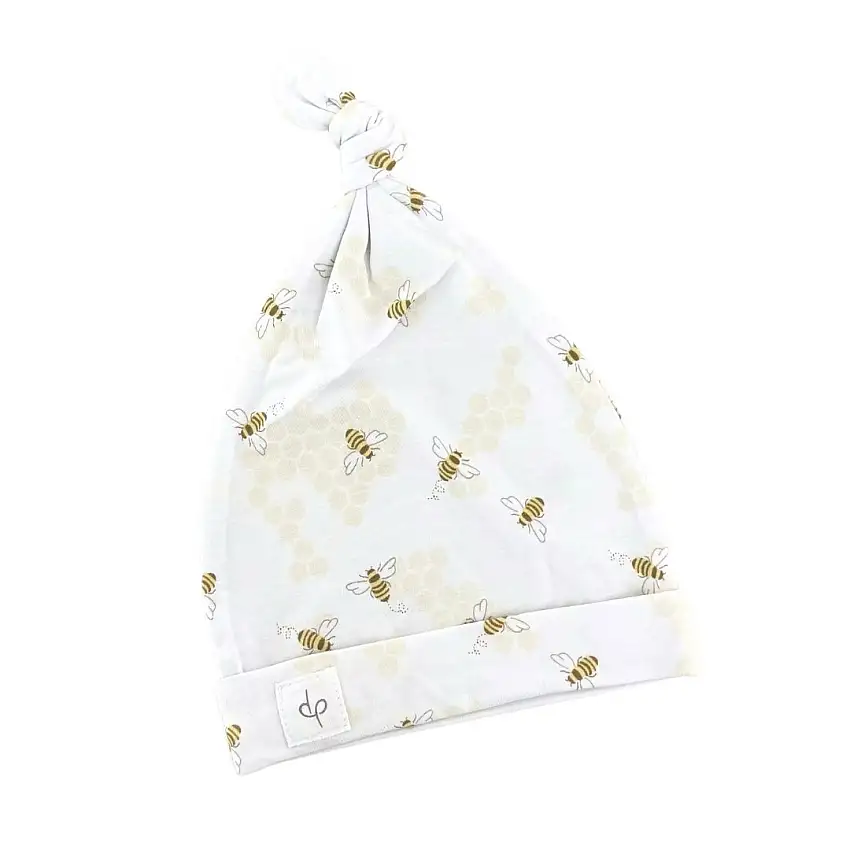 Top Knot Hat In Busy Bees