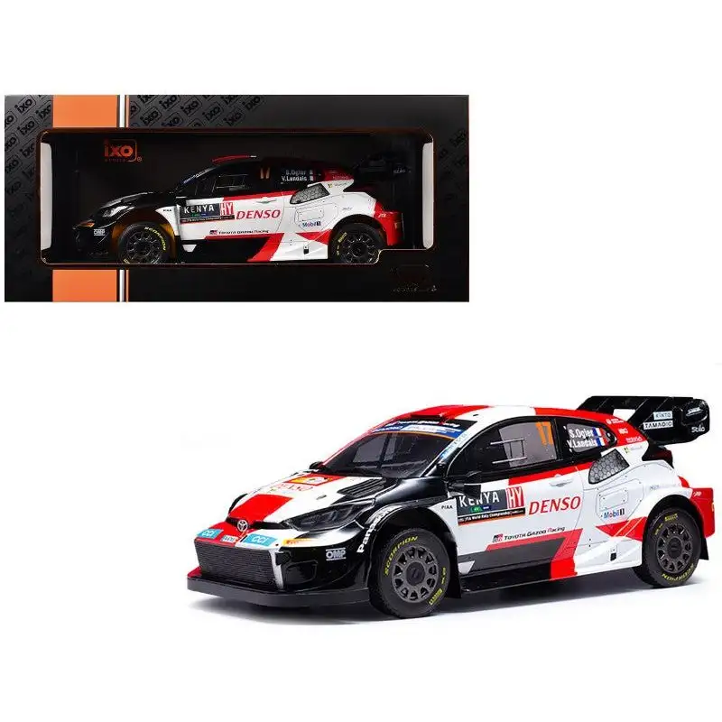 Toyota GR Yaris Rally1 Hybrid #17 Sebastien Ogier - Vincent Landais Winner "Safari Rally" (2023) 1/18 Diecast Model Car by IXO Models