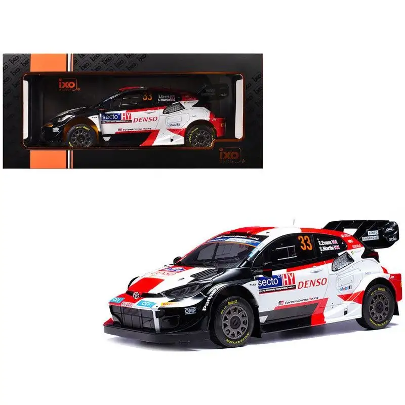 Toyota GR Yaris Rally1 Hybrid #33 Elfyn Evans - Scott Martin Winner "Rally Finland" (2023) 1/18 Diecast Model Car by IXO Models