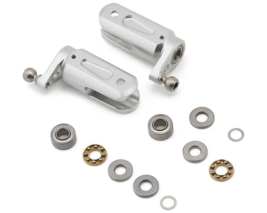 Tron Helicopters Tail Blade Grip Holder Set (Silver)