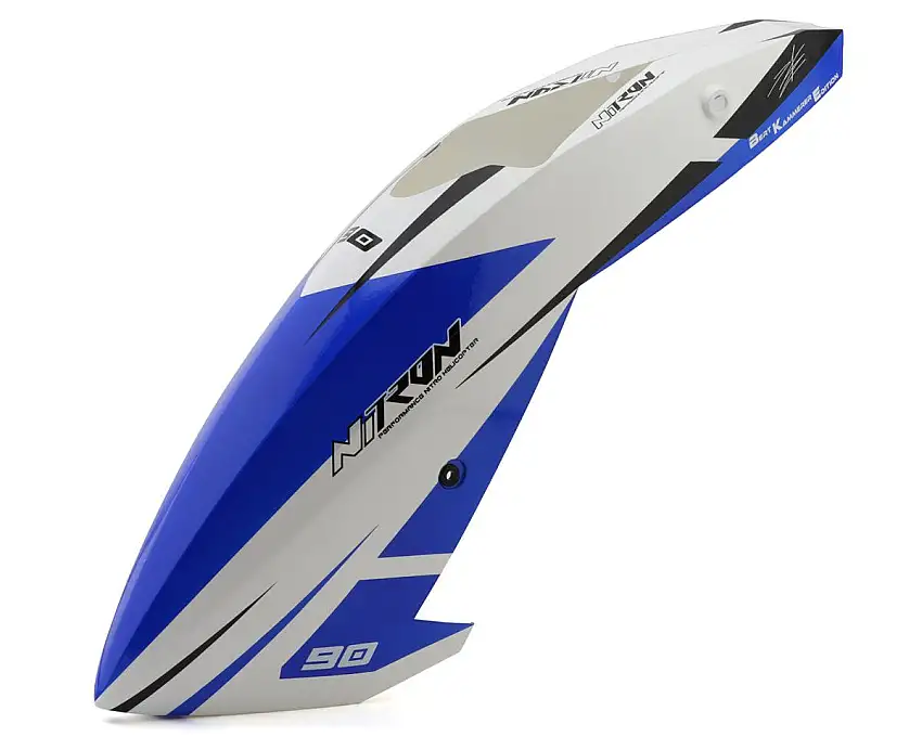 Tron Helicopters NiTron 90 Canopy (Blue/White) (Bert Kammerer Edition)