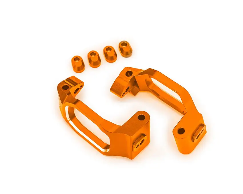 Traxxas Maxx® Slash® Aluminum Caster Blocks (Orange) (2)
