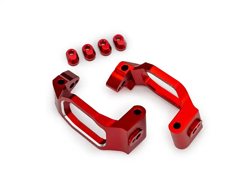 Traxxas Maxx® Slash® Aluminum Caster Blocks (Red) (2)