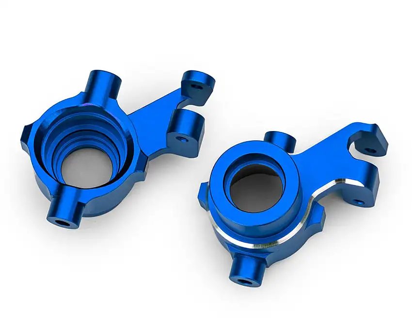 Traxxas Maxx® Slash® Aluminum Steering Blocks (Blue) (2)