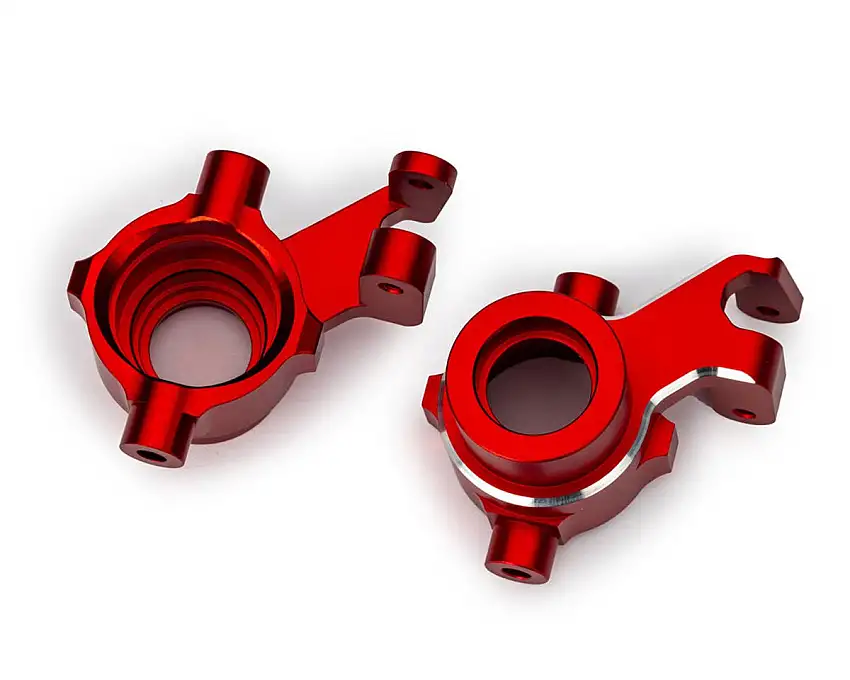 Traxxas Maxx® Slash® Aluminum Steering Blocks (Red) (2)