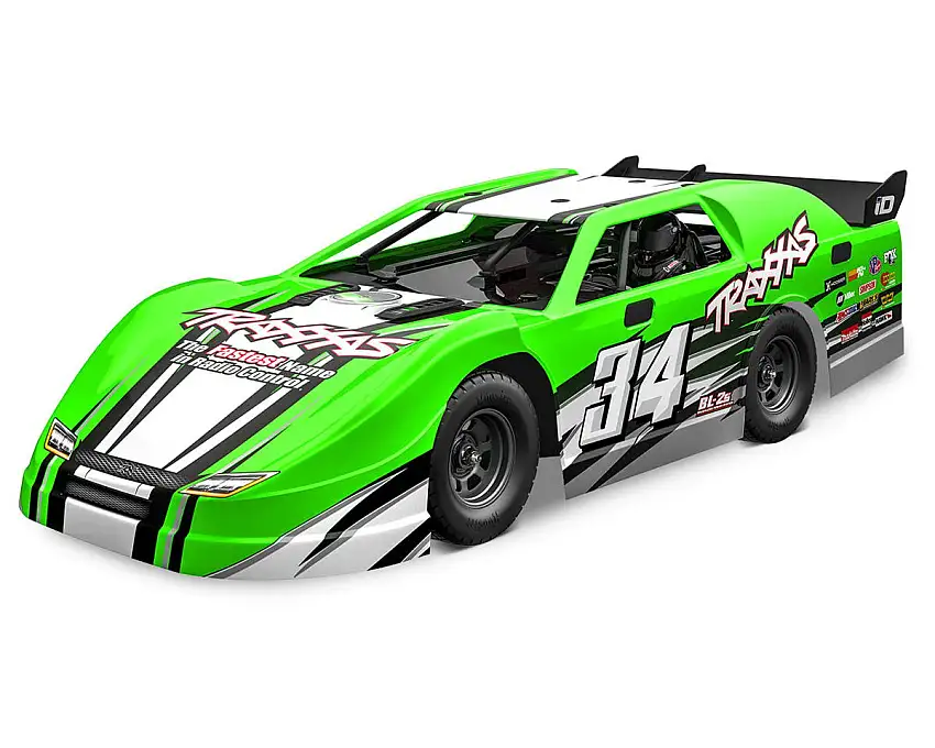Traxxas Slash® Late Model 1/10 RTR 2WD Dirt Oval Racer (Green) w/TQ 2.4Ghz Radio