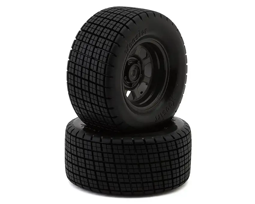 Traxxas Slash® Modified Hoosier® Pre-Mounted Dirt Oval Tires (Grey) (2) (Front) w/12mm Hex