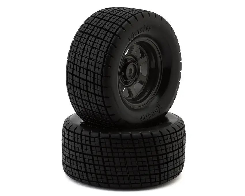 Traxxas Slash® Modified Hoosier® Pre-Mounted Dirt Oval Tires (Grey) (2) (Rear) w/12mm Hex