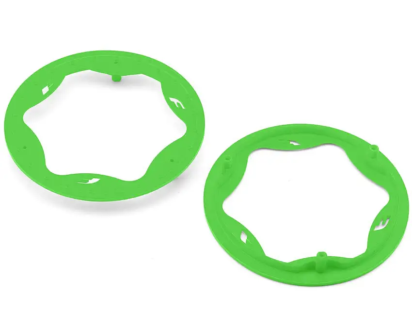 Traxxas Funco Pro Scale Sand Car 4.3" Rear Wheel Beadlock Rings (Green) (2)